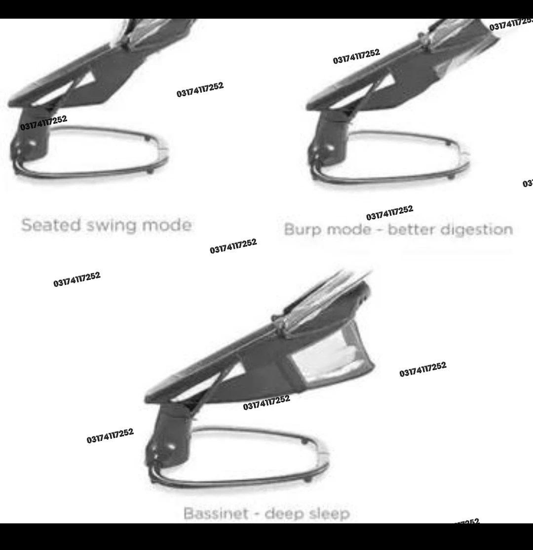 Mastela 3-in-1 Premium Electric Baby Swing, Rocker & Bassinet with Remote Control