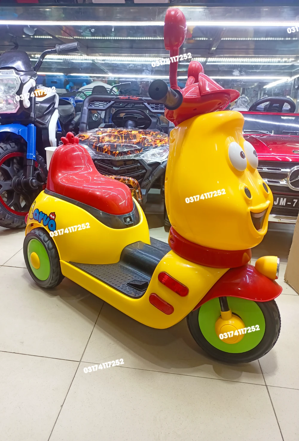 Premium Kids Electric Vespa Scooty Bike | Character Scooters